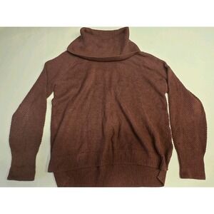 Max Studio Long Sleeve Knit Red turtle neck sweater Size Large